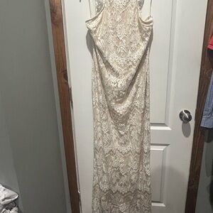 Elegant Bohemian Ivory Lace Maxi Bridal Dress NWT 3x but runs 16/18